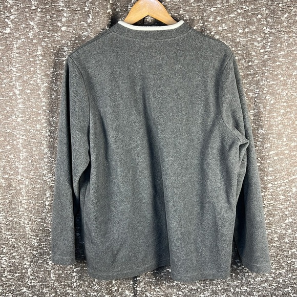 croft & barrow Winter Snow Birdhouse Birds Fleece Sweater - Picture 7 of 7